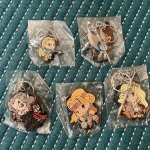 New Anime Bundle 60 Keychains  TMNT Ninja Turtles Castlevania Konami